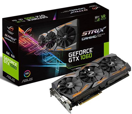 Asus GTX 1060 STRIX OC Gaming Grafikkarte 6GB für 289€ (statt 331€) + 20€ Cashback!