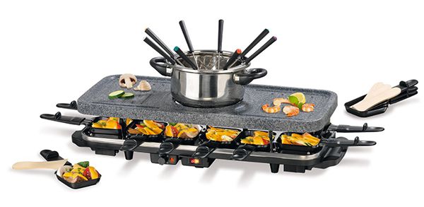 Gourmetmaxx Granitlook Raclette inkl. Fondue für 54,37€ (statt 70€)