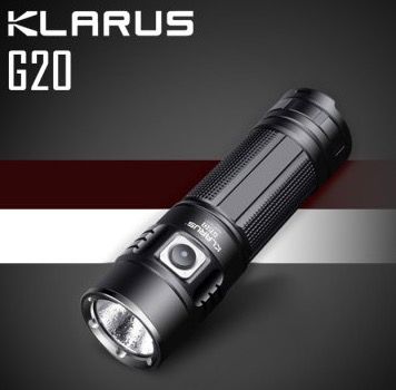 Klarus G20 LED Taschenlampe mit Quick Charge Funktion für 48,56€ (statt 77€)