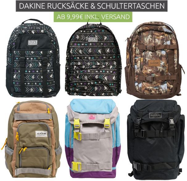 Dakine Rucksäcke & Schultertaschen ab 9,99€