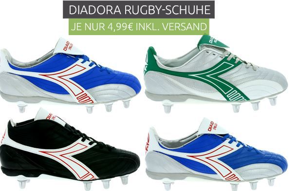 Diadora Rugby Hi R SC 8 Herren Rugby Schuhe für nur 9,99€ (statt 33€)