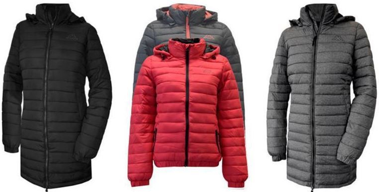 Kappa Damen und Herren gefütterte Winter Jacken für je 26,95€