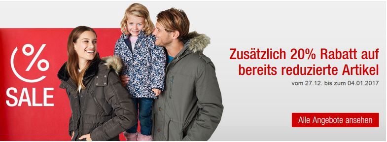 Galeria Preiskracher heute: 20% Rabatt auf bereits reduzierte Damen , Herren , Kinder , Sportbekleidung und Schuhe