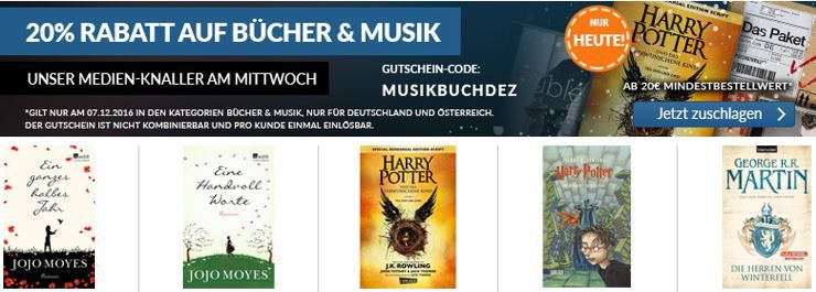 ReBuy mit 17% Rabatt auf Bücher, Games und Musik!