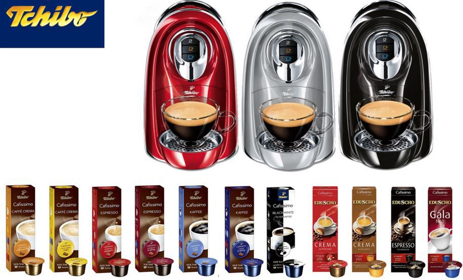 TCHIBO Cafissimo COMPACT Kaffeemaschine + 110 Kapsel für 35€ (statt 65€)