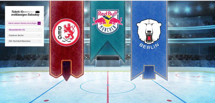 Eishockey Tickets für Düsseldorf EG, EHC Red Bull München oder Eisbären Berlin bei Vente Privee