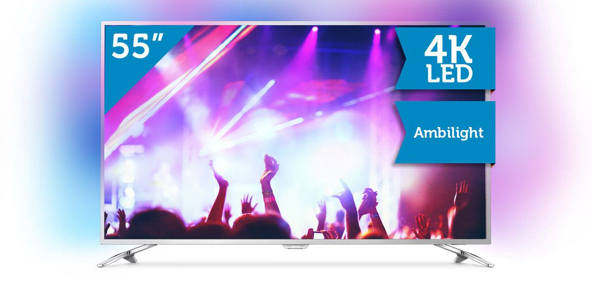 Philips 55PUS6561/12   4K LED TV mit Ambilight für 749€ (statt 875€)