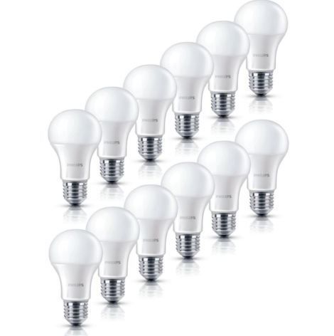 Philips LED Lampe  E27 mit 6 W (40Watt)   12er Pack für 23,99€