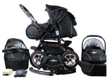 Bergsteiger Milano Kombi Kinderwagen + Babyschale & viel Zubehör für 291,19€ (statt 334€)