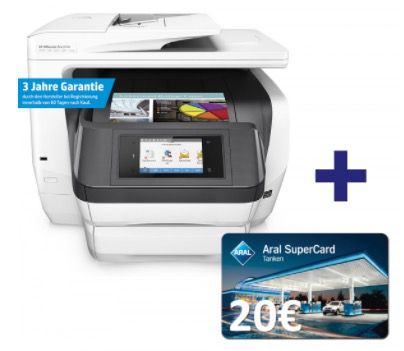 HP OfficeJet Pro 8740 Tintenstrahl Multifunktionsgerät für 269,28€ (statt 315€) + 50€ Cashback + 20€ Tankgutschein