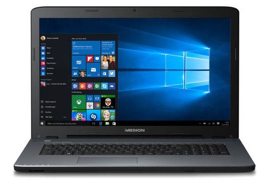 MEDION AKOYA P7641 MD 99856   17,3 Notebook mit i7 und 8GB RAM, 1TB HDD, 128GB SSD für 599,99€