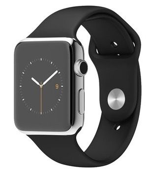 Apple Watch 42mm (1st Gen) aus Edelstahl mit Sportarmband für 235,90€