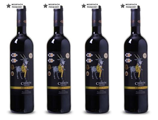 12 Flaschen El Cabrón Digno Reserva Rotwein ab 40,83€   5 fach mit Gold prämiert!