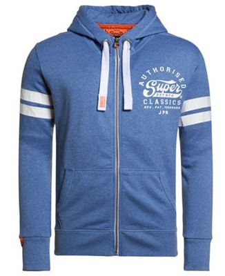 Superdry Big Number Kapuzenpulli mit Zip Dodger für 29,95€ (statt 54€)