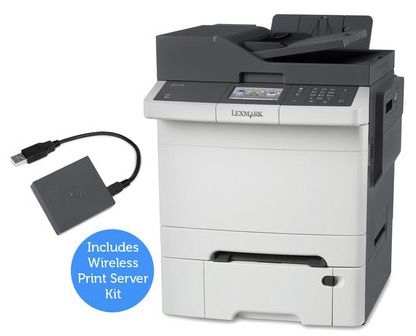 Lexmark CX410dte Multifunktions Farblaserdrucker + WLAN Druckserver für 308,90€ (statt 696€)