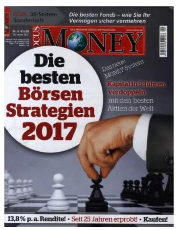 Focus Money Jahresabo für 193€ inkl. 100€ Gutschein