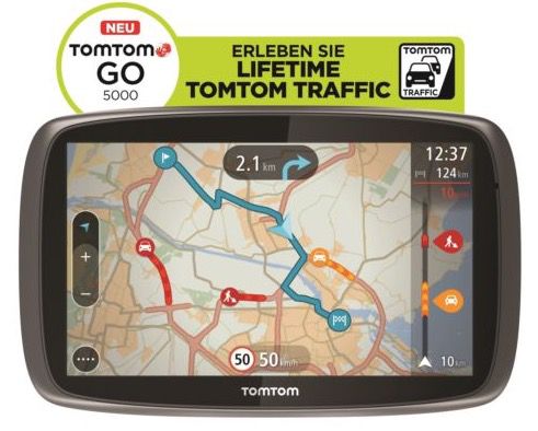 TomTom GO 5000 M Europa XXL HD Traffic + Free Lifetime 3D Map (refurb.) für 169,90€ (statt neu 235€)