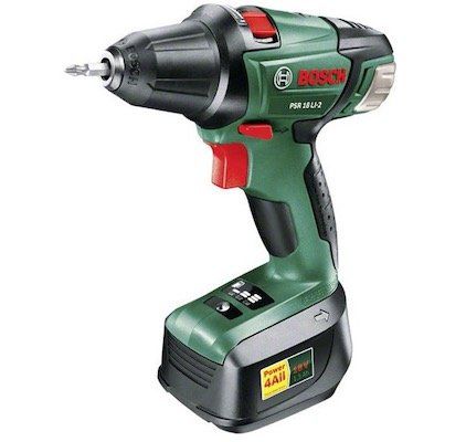 Bosch DIY Akku Bohrschrauber PSR 18 LI 2 mit 2 Ah Akku für 99€ (statt 126€)