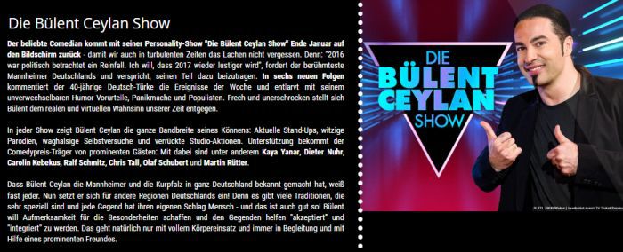 Freikarten für “Die Bülent Ceylan Show” an verschiedenen Terminen im Februar   vorbei