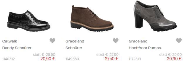 Deichmann mit bis zu 75% Rabatt im Schuh Sale   z.B. adidas Performance Laufschuh CANADIA 7TRM für 42,45€