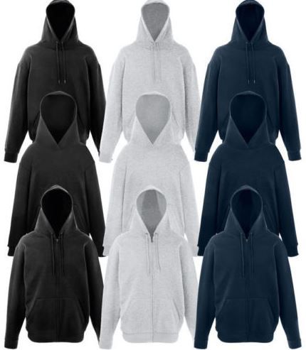 Fruit of the Loom   3er Pack Hoodies oder 2er Kapuzenjacke für 11,99€