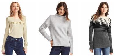 GAP Winter Sale mit bis zu 60% Rabatt + 25% extra Versand + VSK frei ab 50€