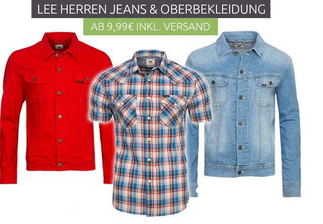 Lee Herren Jeans & Oberbekleidung ab 9,99€