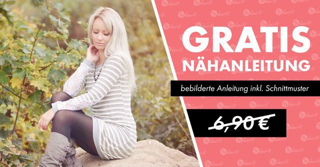 Nähanleitung und Schnittmuster für ein Kleid gratis (statt 6,90€)