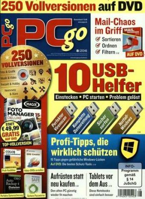 PCgo Classic DVD Schnupperabo (4 Zeitschriften) für 16,20€ inkl. 21€ Verrechnungsscheck