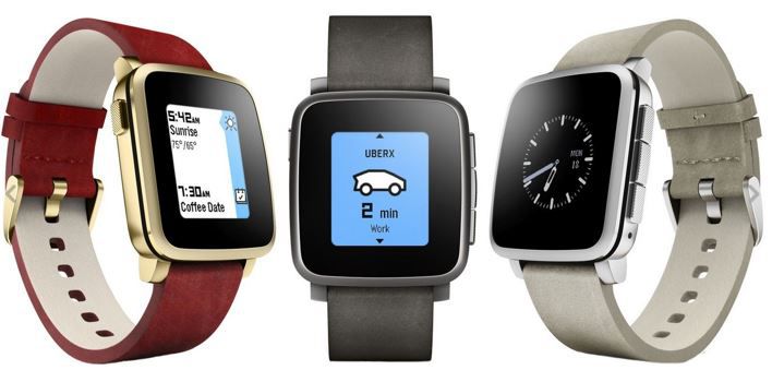 Pebble Time Steel Smartwatch (statt 130€) für 94,50€