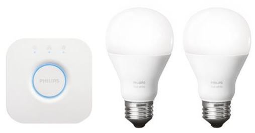 Philips Hue Starterkit White mit Bridge 9,5W   2er Set für 47€ (statt 72€)