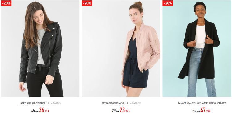 Pimkie Weekendsale: 20% Rabatt auf Alles   ab 2 Artikeln