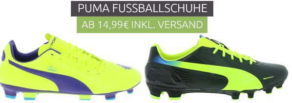 PUMA PowerCat 3 r MG und andere Herren Fußballschuhe ab 14,99€