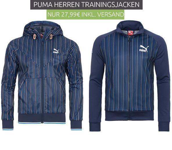 PUMA MCS Tennis und UDO Track   Herren Jacken für je 27,99€