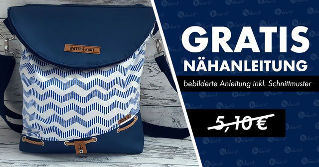 Nähanleitung und Schnittmuster für eine Tasche gratis (statt 5,10€)