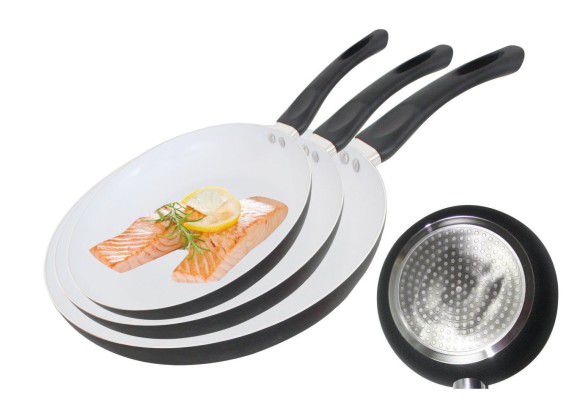 3 teilig Keramik Pfannen Set für 16,99€ (statt 25€)