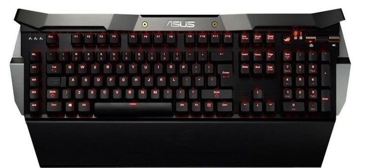 Asus ROG GK2000 Horus   beleuchtete Gaming Tastatur (Ausstellungsstück) für 159€ (statt 212€) + Wolfenstein II