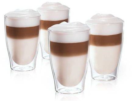 4er Set Tchibo Cafissimo Latte Macchiato Gläser für 19,95€ (statt 24€)