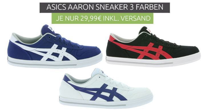 Asics Aaron   Herren Sneaker statt 48€ für 24,99€