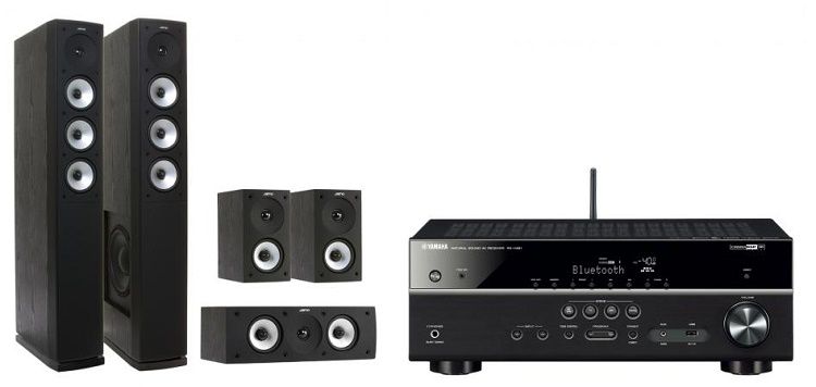 Yamaha RX V481 + Jamo S 628 HCS   5.1 AV Receiver + Heimkinosystem für 638,91€ (statt 848€)