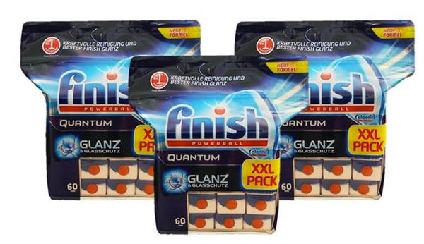 180er Pack Calgonit Finish Powerballs Spülmaschinen Tabs für 24,95€ (statt 35€)