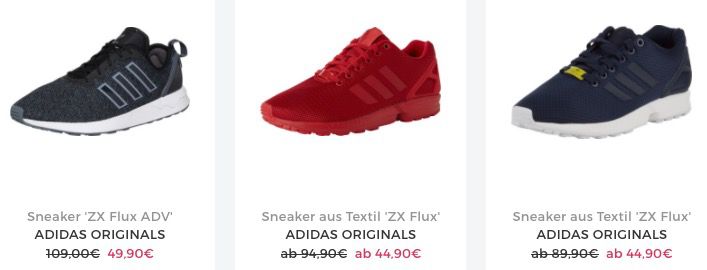 Schnell? adidas ZX Flux Sneaker ab 38,17€ (statt 50€)