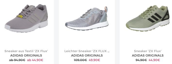 Schnell? adidas ZX Flux Sneaker ab 38,17€ (statt 50€)