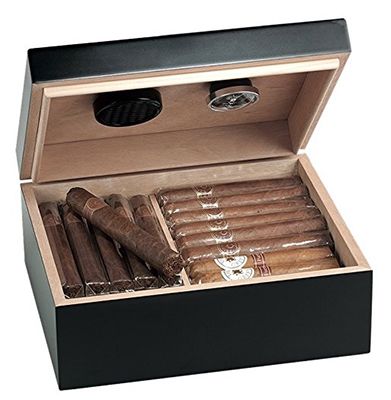 Ausverkauft! Egoist JK00180 Holz Humidor Box mit Hygrometer für ca. 40 Zigarren für 25,49€ (statt 68€)