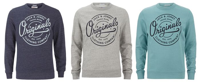 Jack & Jones Mens Originals Tones Sweatshirt für 15,04€ (statt 24€)   nur L oder XL!