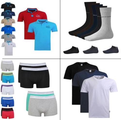 Pierre Cardin Bundle für je 11,95€   Poloshirt, 12er Pack Socken, 2 Shirts oder 4er Pack Boxershorts