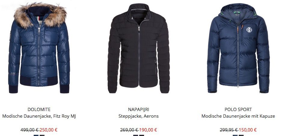 HIRMER Winter Sale mit bis zu  50% (Günstige Marken Jacken uvm.)