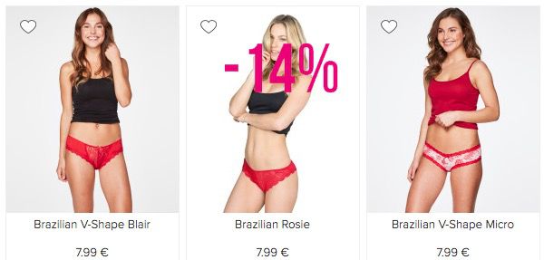 Hunkemöller mit 14% Rabatt auf die Valentines Collection