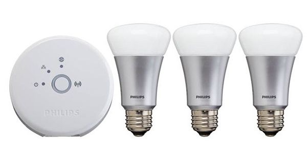 Philips Hue LED Starter Set E27 mit 3 Lampen + Bridge für 113,95€ (statt 155€)   refurbished