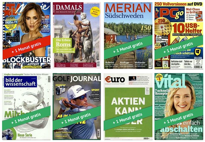 HOT! Viele Zeitschriften Abos mit attraktiven Prämien